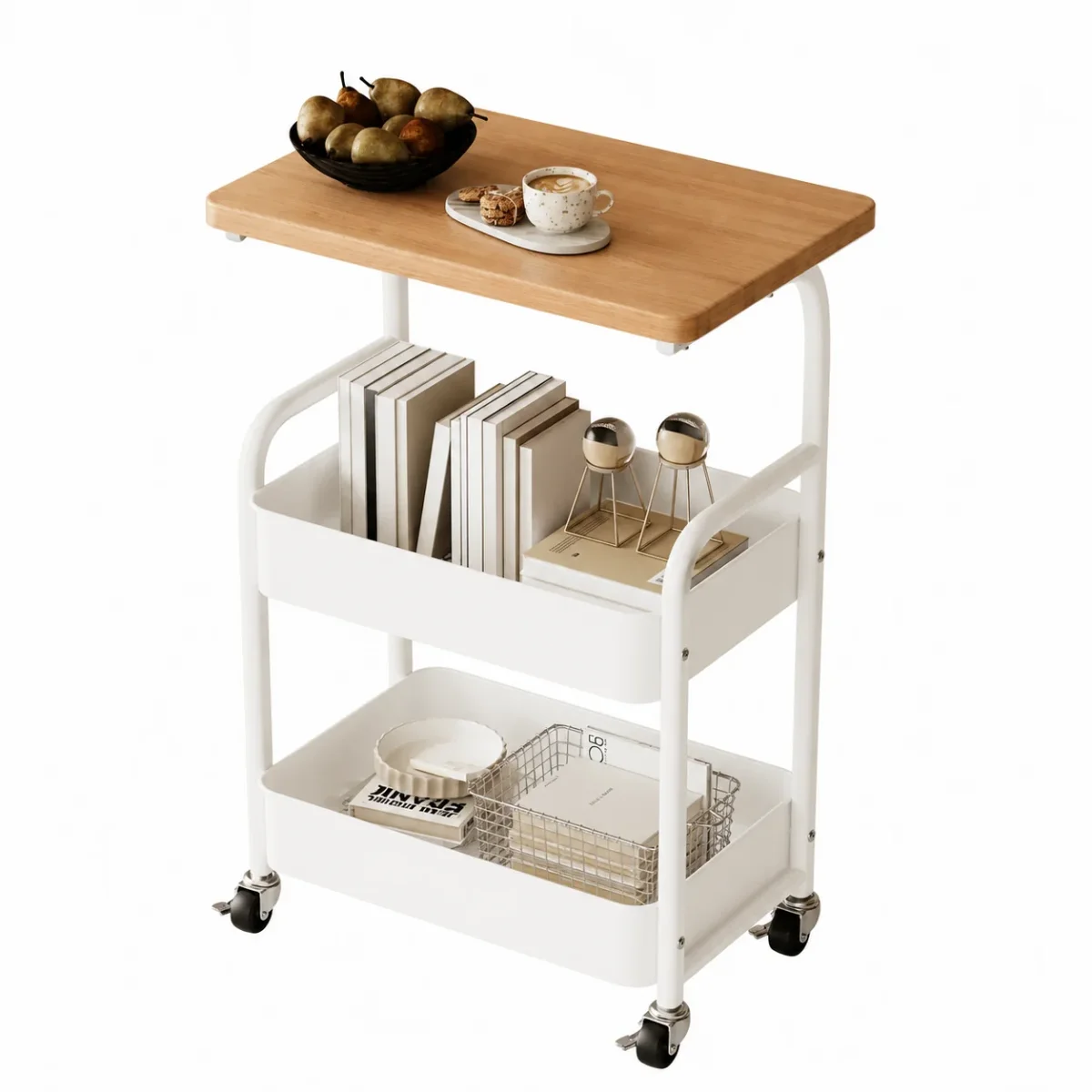 Mesa Auxiliar Organizadora con Ruedas - Imagen 8