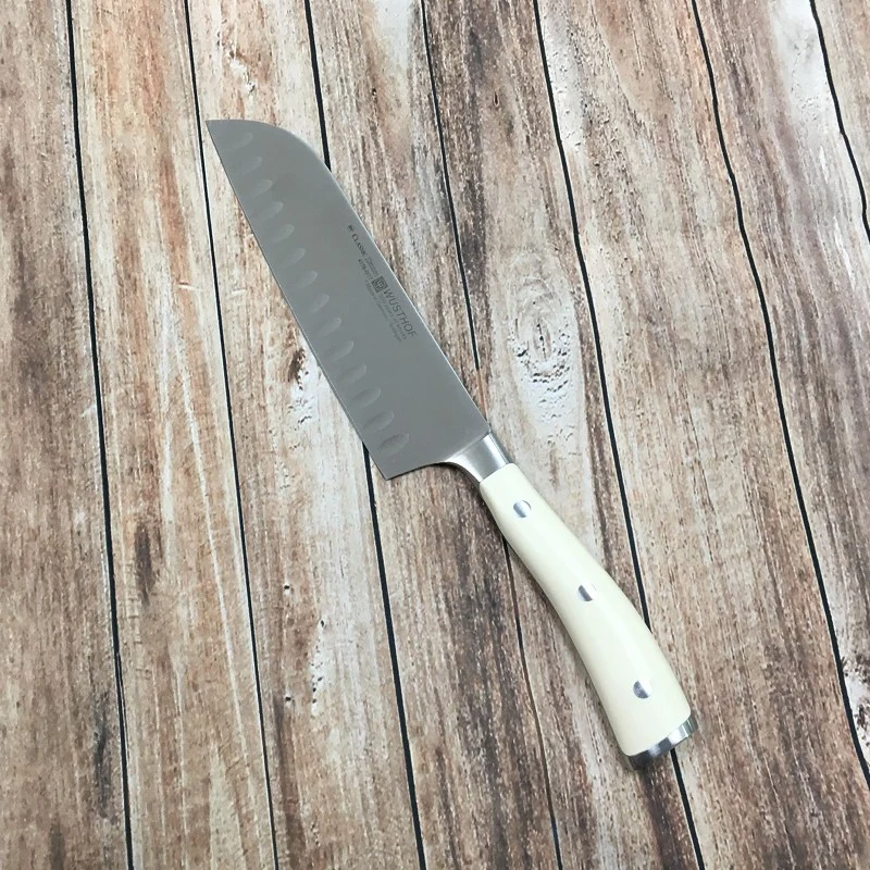 Cuchillo Santoku Wusthof Ikon Creme - Imagen 5