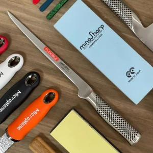 Cuchillo Fileteador Flexible Global G-30 | Hoja Estrecha 22 cm | Serie G