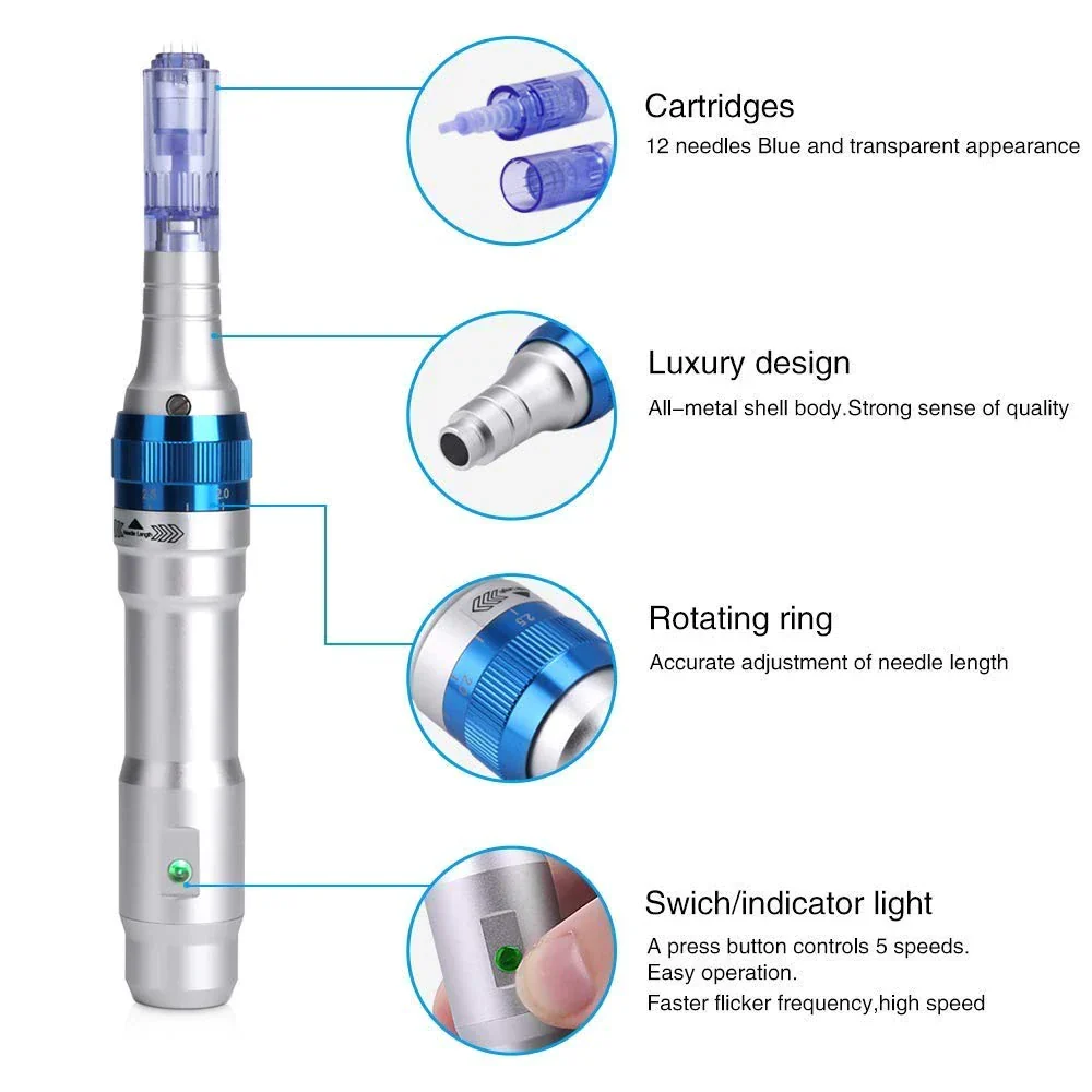 Dermapen Dr Pen A6 Inalámbrico Profesional + 2 cartuchos gratis - Imagen 6