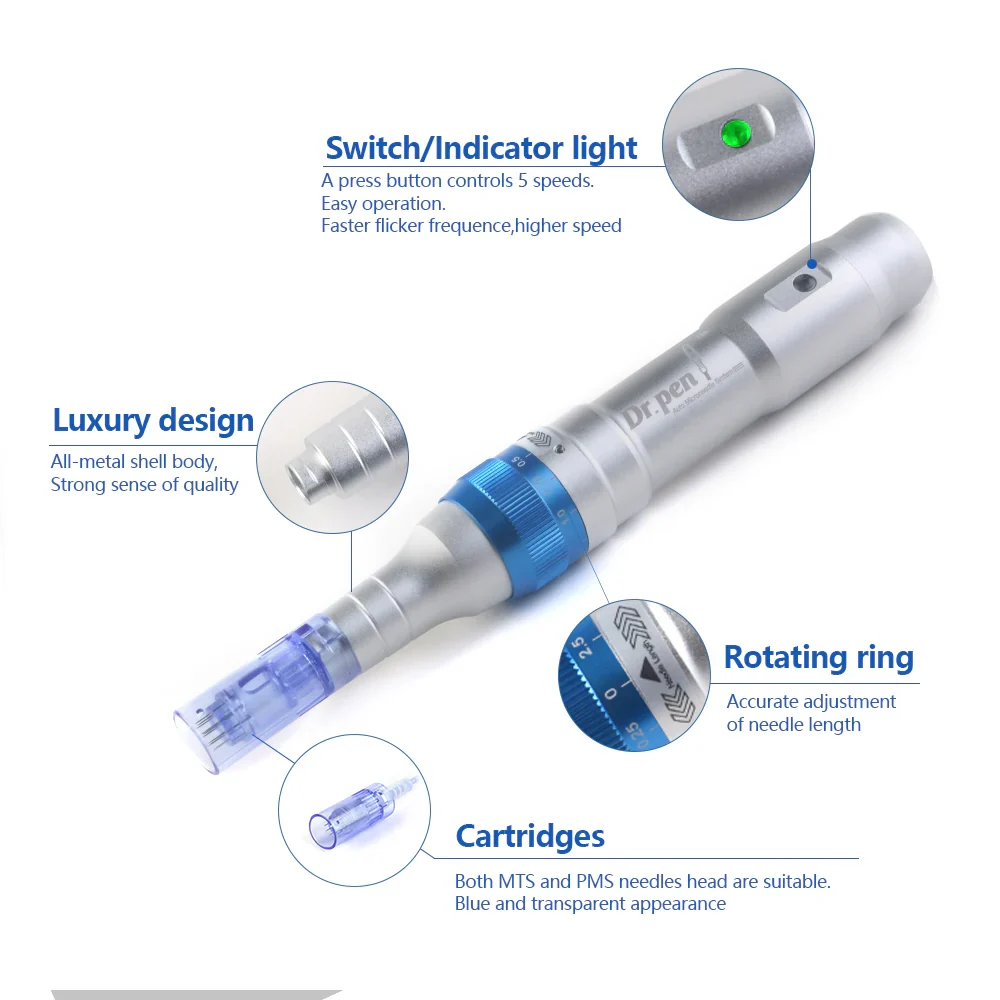 Dermapen Dr Pen A6 Inalámbrico Profesional + 2 cartuchos gratis - Imagen 4