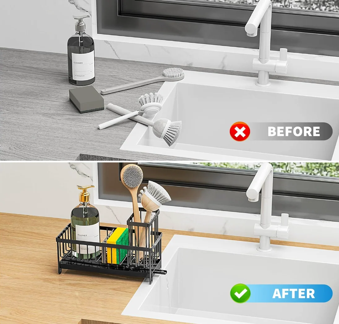 Escurridor Para Fregadero Acero Inoxidable Con Desague - Imagen 3