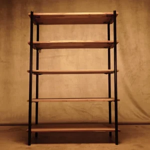 Estantería de madera de mango estilo industrial núm. 112