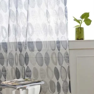 Visillo con estampado de círculos
