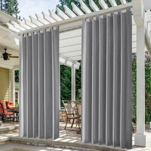 Cortina de jardín para pérgola opaca