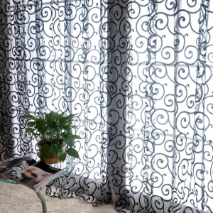 Visillo Blanco con Diseño Arabescos