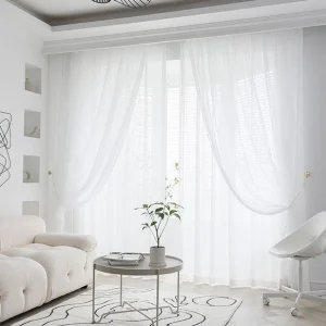 Visillo Blanco para Salón Moderno