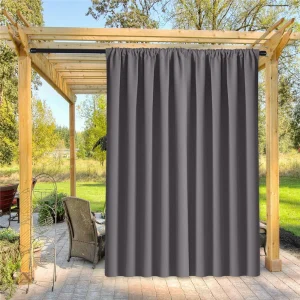 Cortina de Exterior Opaca color Gris