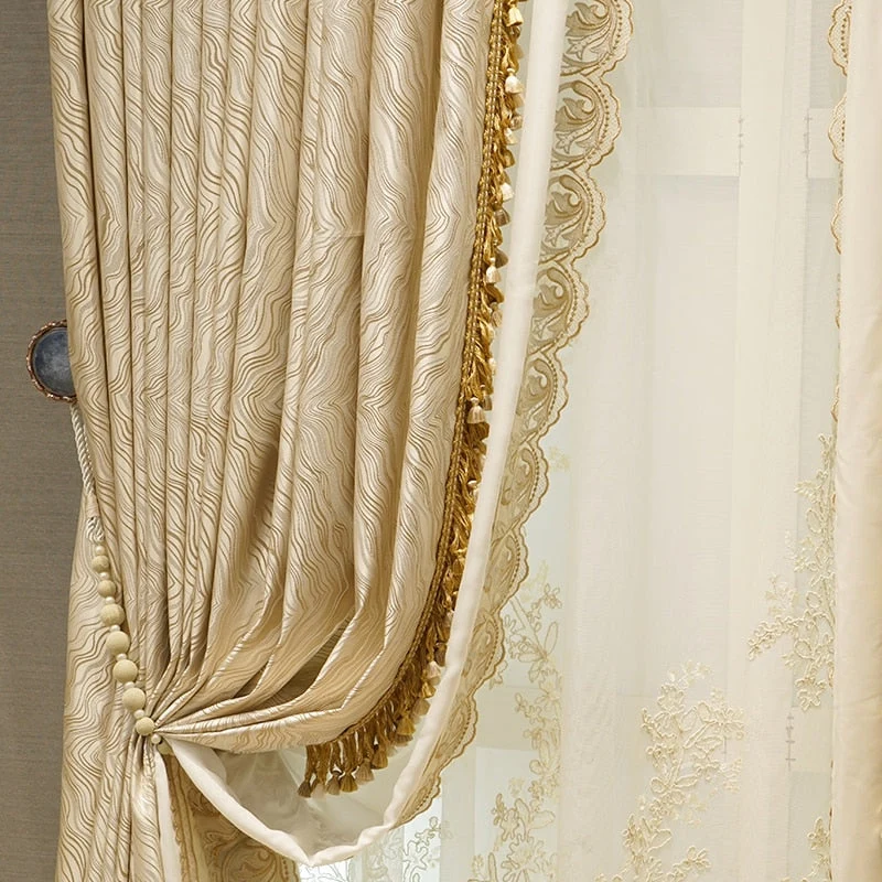 Cortina opaca de lujo para salón - Imagen 3