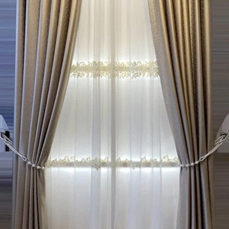Cortina Opaca Decorativa con Hilo Brillante - Imagen 3