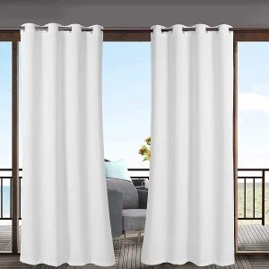 Cortina Exterior Blanca para Jardín