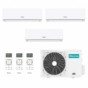 Climatizador Hisense New Comfort Trial Split 9000+9000+12000 BTU Inverter 7.500 Frigorías