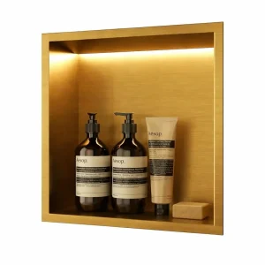 Hornacina Ducha MEDIMEX HOR004 Oro Cepillado 33x33