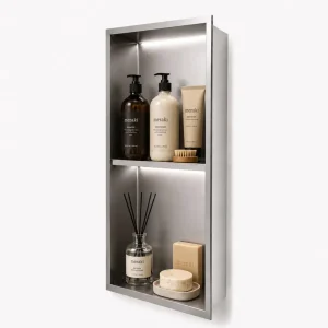 Hornacina Ducha MEDIMEX Marshall HOR006 Níquel Cepillado 33x63