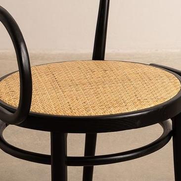 Silla Thonet de Madera de Olmo con Reposabrazos, Estilo Vintage - Imagen 7
