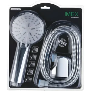 Kit de Ducha IMEX Rex KITR01 Alta Presión 5 Funciones Cromado