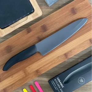 Cuchillo de ceramica kyocera 18 cms hoja negra