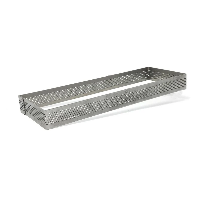 Aro Rectangular Perforado 20x7 cm Acero Inoxidable - Altura 2 cm Lacor - Imagen 5