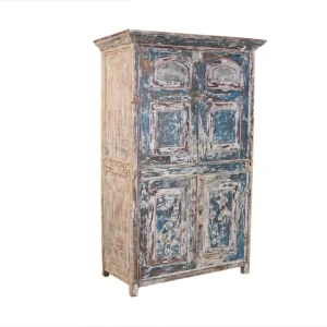Armario de madera vintage rústico 115x60x180cm núm. 57