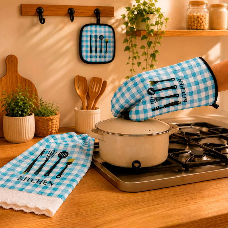 Set de cocina cuadros 3 piezas - Imagen 5
