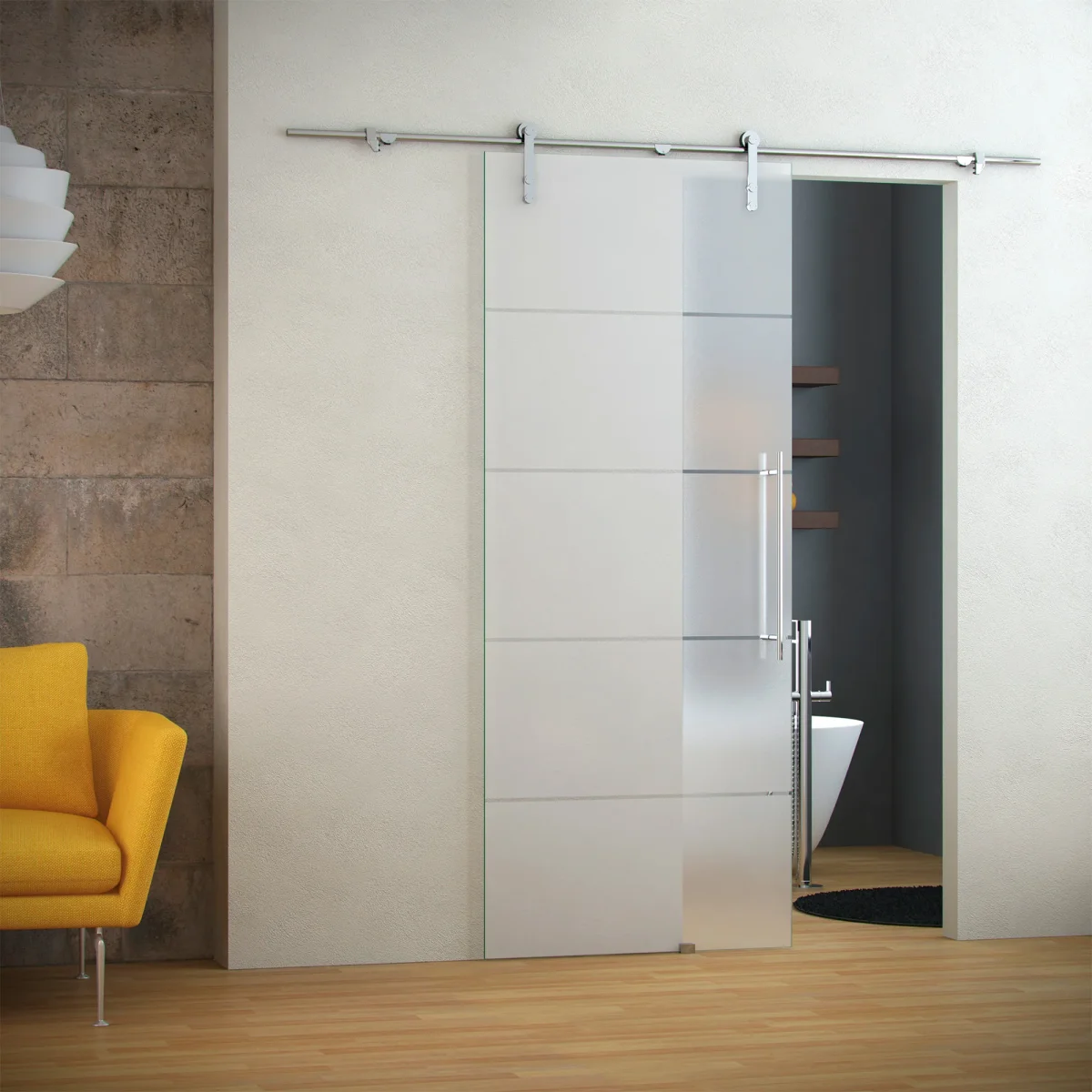 Puerta de paso para el baño modelo Himalaya