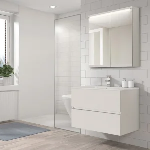 Camerino clásico de baño modelo Paros