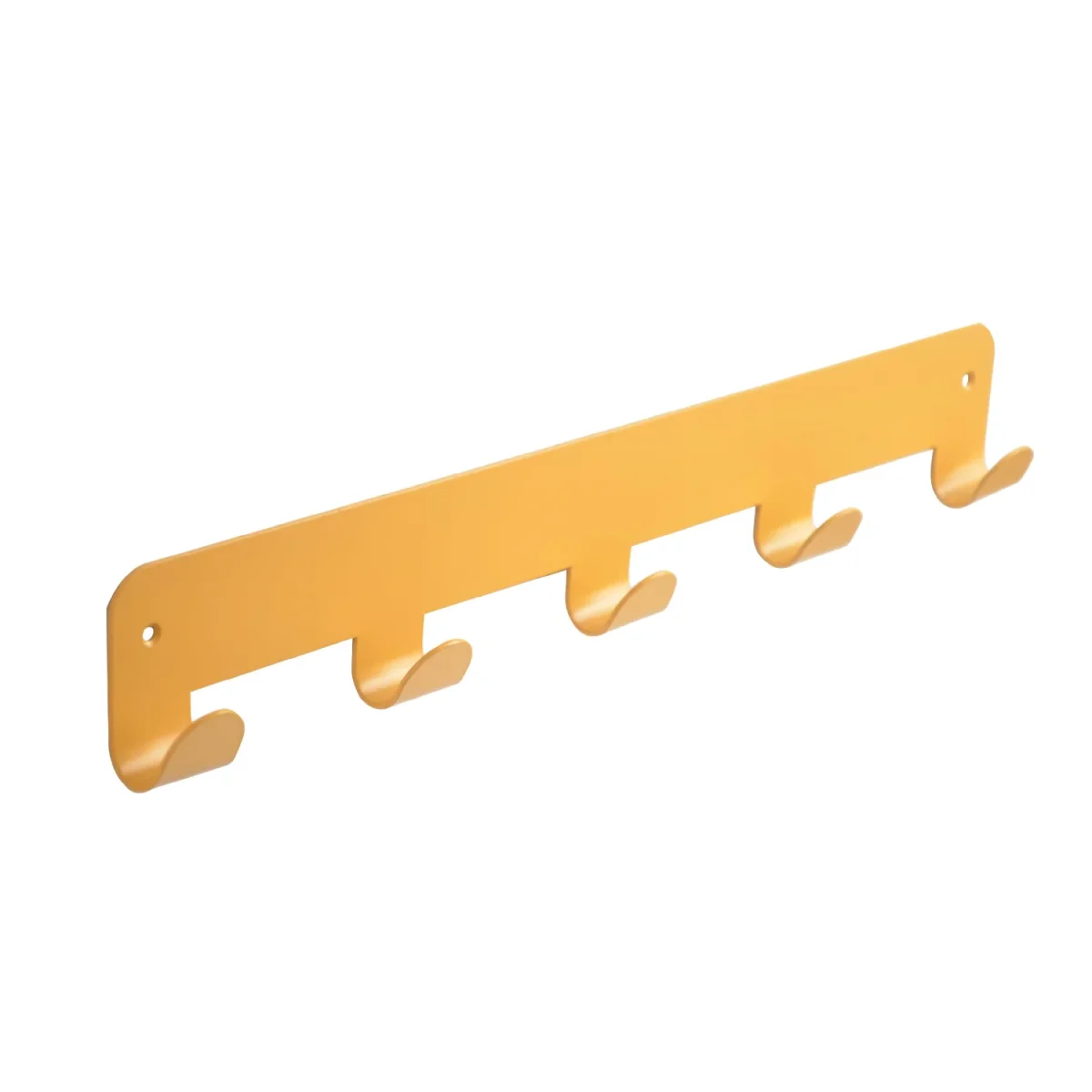 PERCHA 5 GANCHOS ACERO AMARILLO - Imagen 4