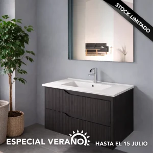 Conjunto Soho 60 cm negro mate
