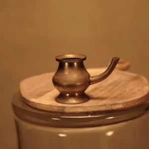 Tetera Cafetera Morisca de Latón Antiguo
