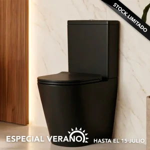 Inodoro compacto para baño color negro Verona