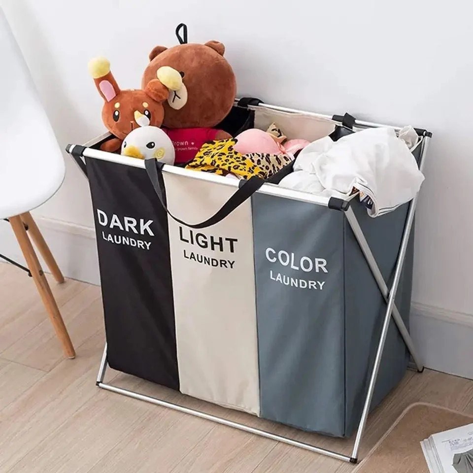 Cesta plegable organizador de 3 divisiones - Imagen 4