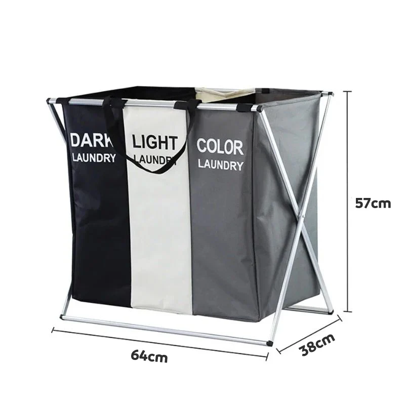Cesta plegable organizador de 3 divisiones - Imagen 9