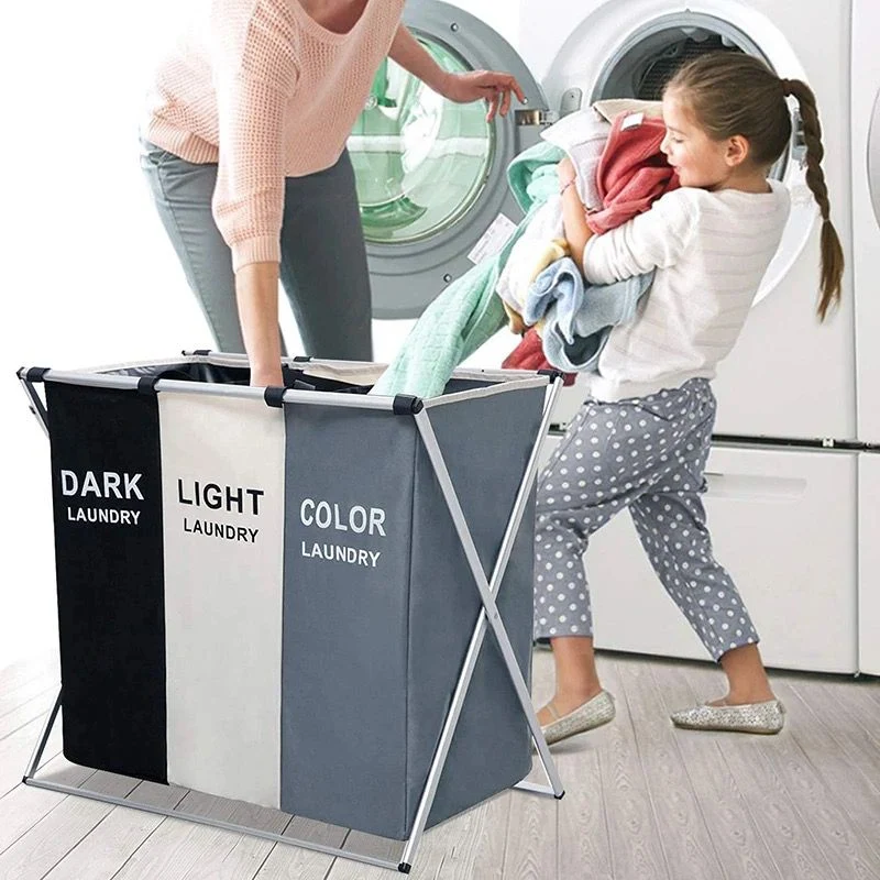 Cesta plegable organizador de 3 divisiones - Imagen 2