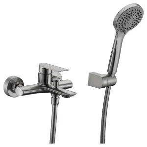 Grifo Bañera IMEX URAL BDG040-4NQ Níquel Cepillado