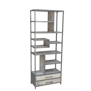 Estantería Librería de metal y madera de mando núm. 170