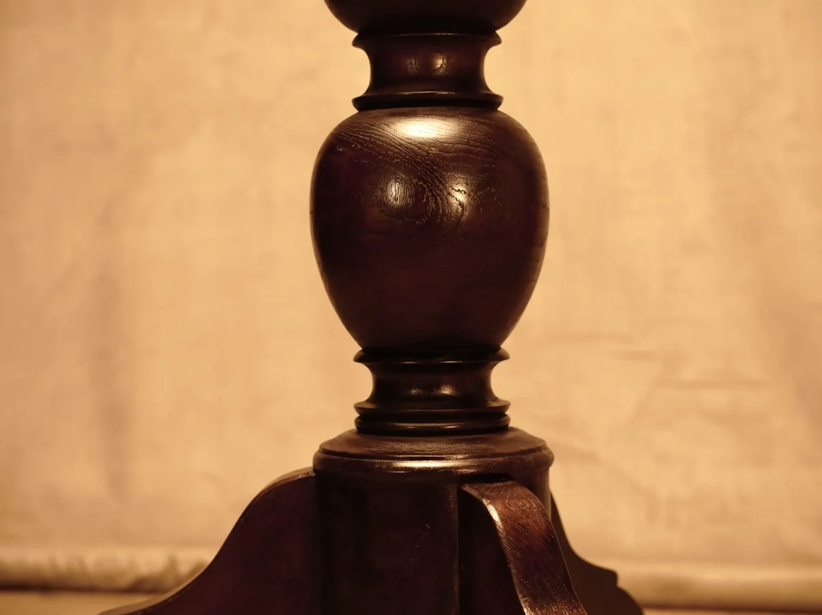 Pie de Mesa de Madera Maciza de Teca - Imagen 4