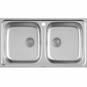 Fregadero Sobre Encimera Roca Victoria 90 2 Cubetas Inox 900x490 A872901A01