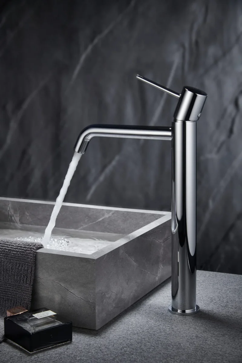 Grifo Lavabo Alto IMEX Monza BDM039-3 Cromado - Imagen 5