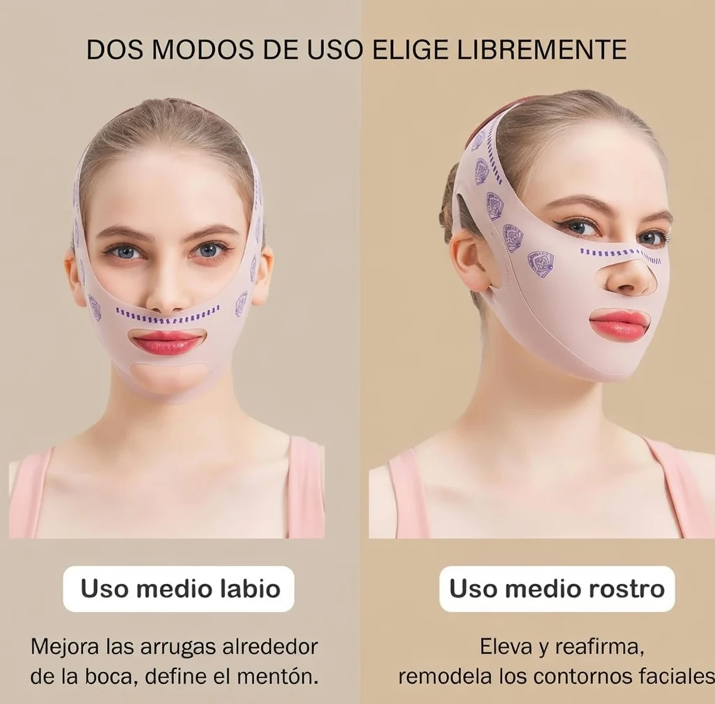 Faja Mascara Banda V line Coreana para Papada - Imagen 4