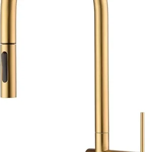 Grifo Cocina Extraíble IMEX Berna GCE026 Oro Cepillado