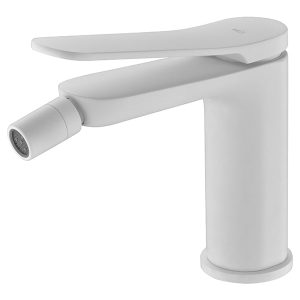 Grifo Monomando de Bidé IMEX Dinamarca BDR031-2BL Blanco Mate