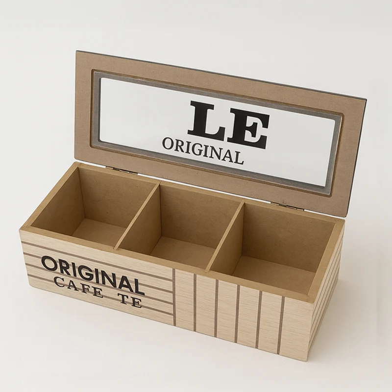 Caja organizador de Té de Madera - Imagen 5