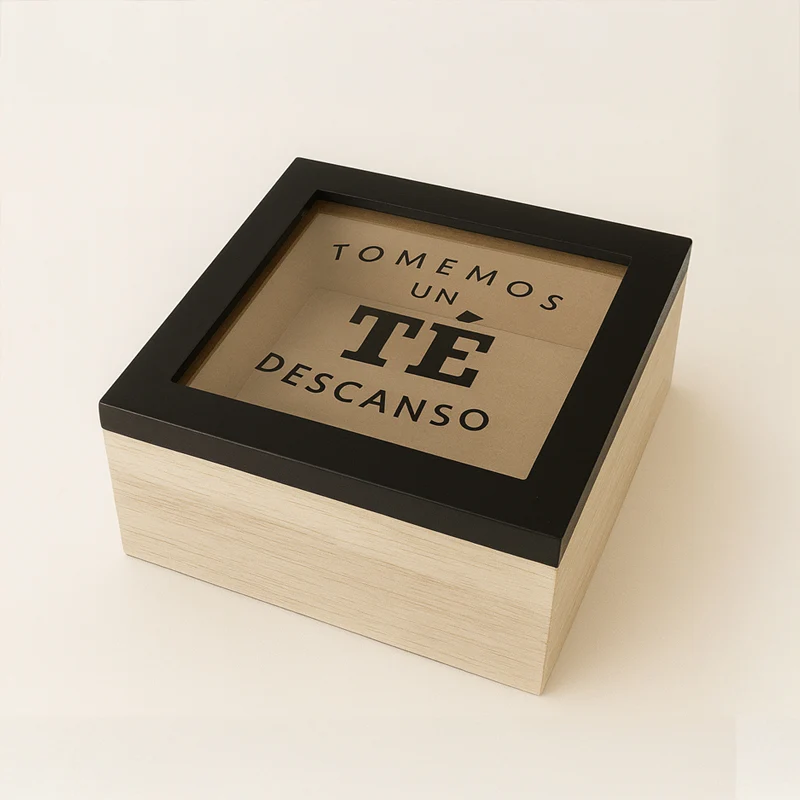 Caja organizador de Té 4 compartimentos - Imagen 5
