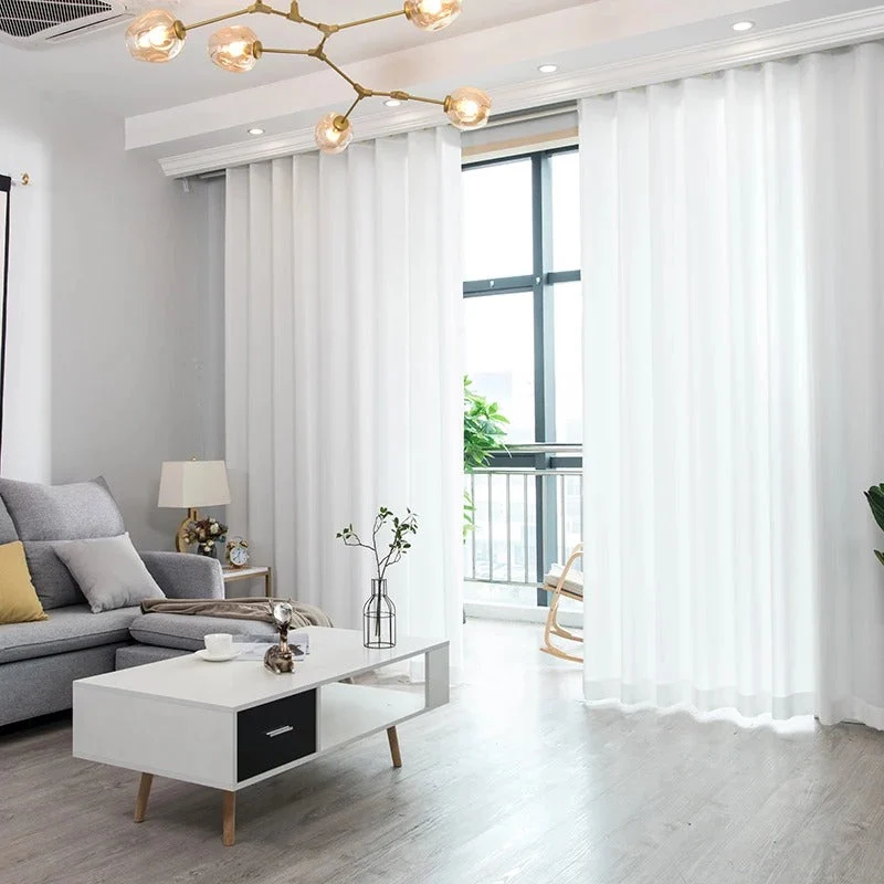 Visillo de gasa para salón moderno - Imagen 5