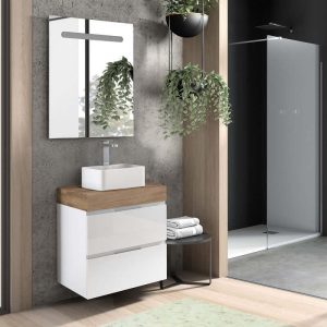 Balda y tapa para lavabo modelo Noa