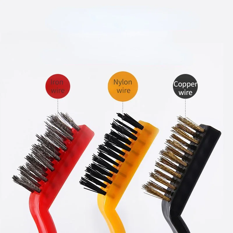 Set de 3 cepillos de limpieza de nylon y metal - Imagen 5