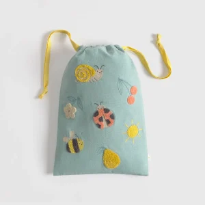 Bolsa algodón bordada naturaleza Wonder