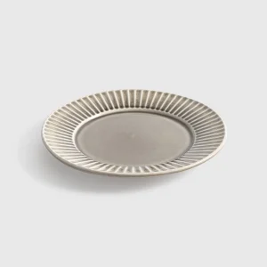 Plato llano 22cm  diseño acanalado Pleatp