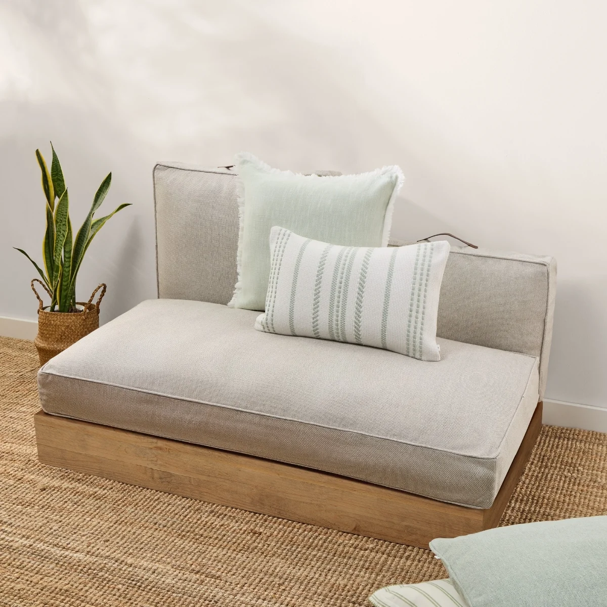 Funda de cojín chill out algodón resistente al agua Trichi - Imagen 3