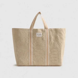Bolsa de playa algodón con asas a rayas Rachel